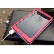 Solar power bank 6k Red with iPad